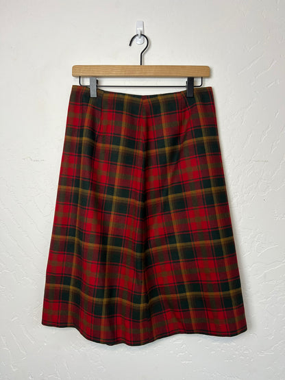 Vogue Paris Original Tartan Plaid Skirt Suit - M/L