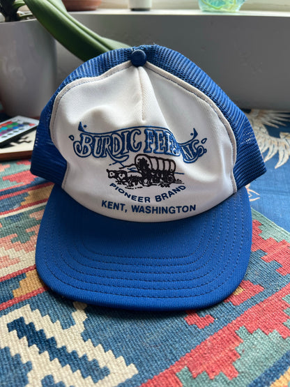 Burdic Feed Pioneer Brand Trucker Hat - Kent, Washington