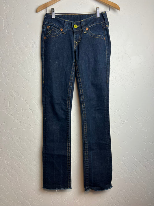 True Religion Bootcut Jeans Raw Hem - W25