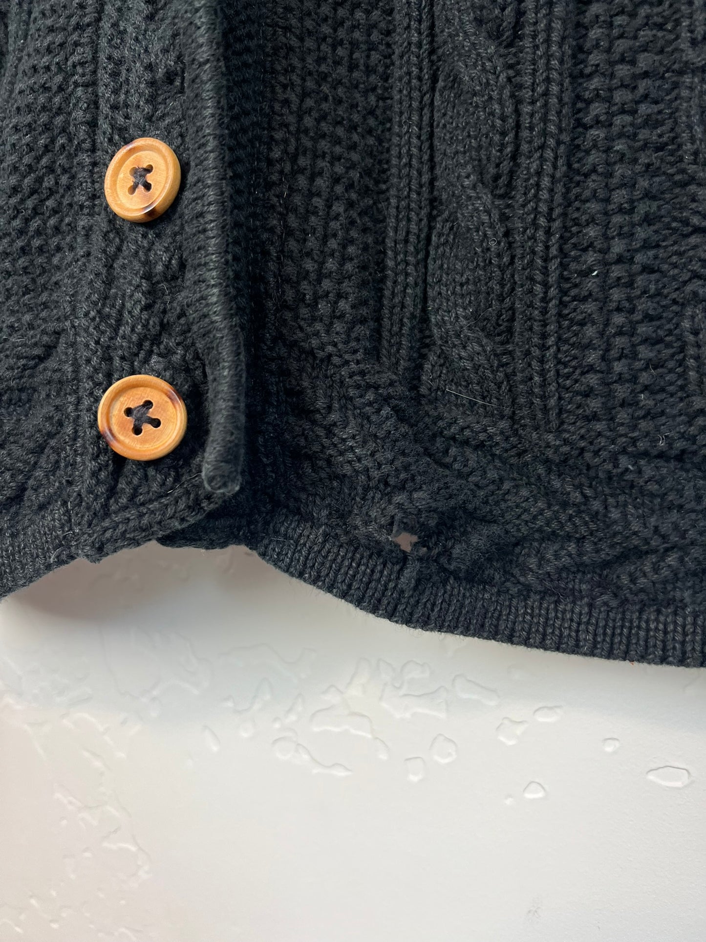 L.L. Bean Cable Knit Cotton Cardigan - Women's S