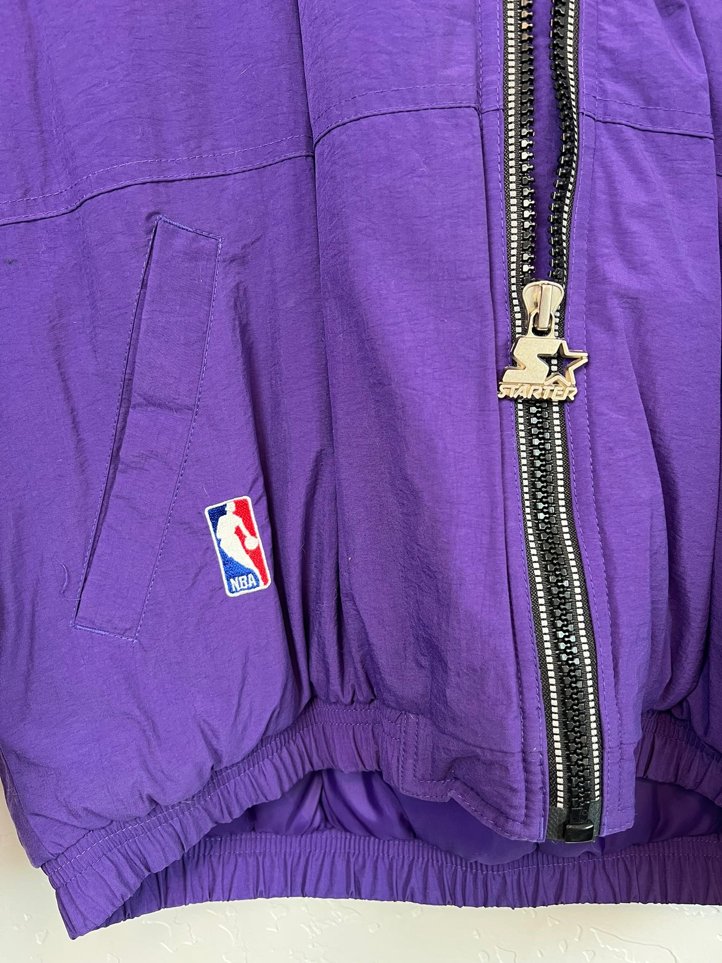 Starter Utah Jazz Puffer Purple Mountain Logo - L