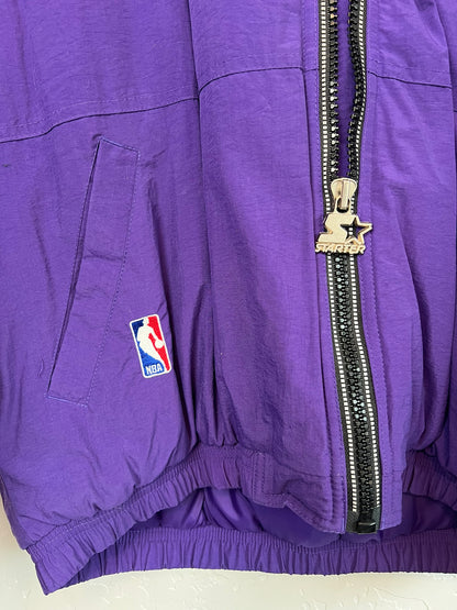 Starter Utah Jazz Puffer Purple Mountain Logo - L