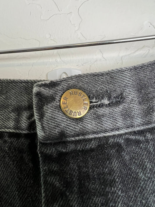 Rustler Legendary Gold Faded Black Jeans USA - 32x32