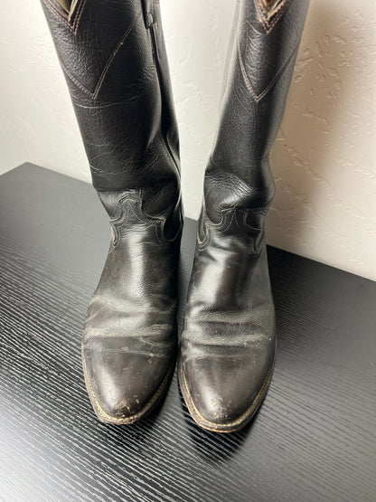 Justin Black Roper Boots - US 9D
