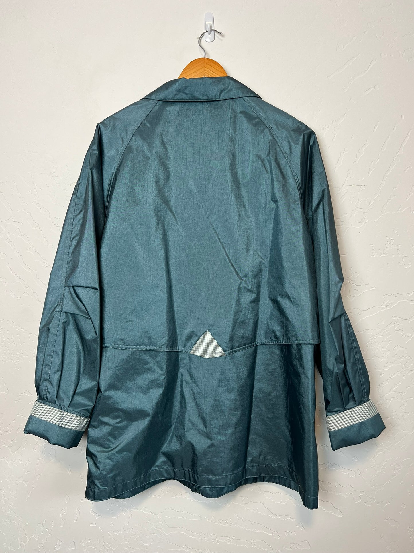 Fleet Street Iridescent Teal Windbreaker - Size XL