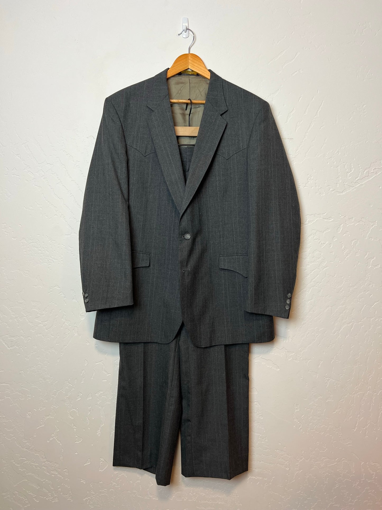 H Bar C Ranchwear Pinstripe Western Suit - 40