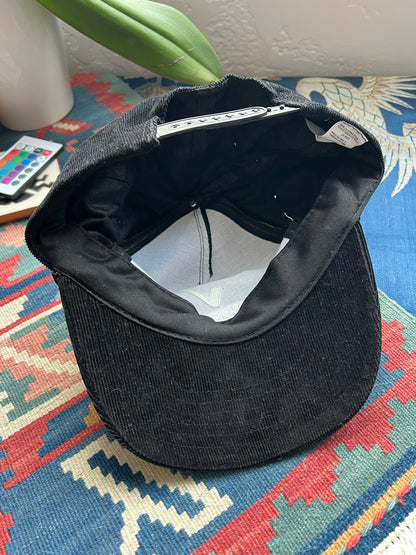 Veritas Geophysics Black Corduroy Snapback Hat