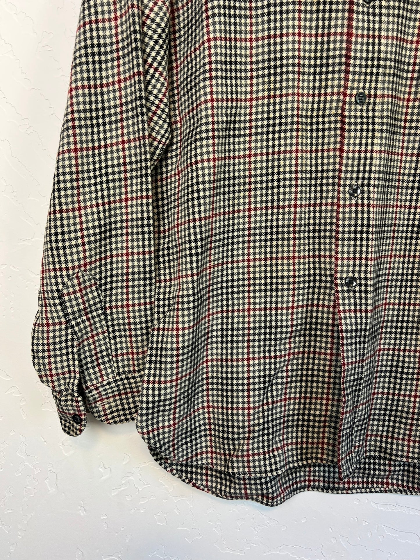 Pendleton Wool Houndstooth Shirt - L