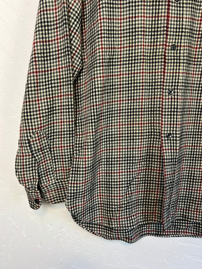 Pendleton Wool Houndstooth Shirt - L