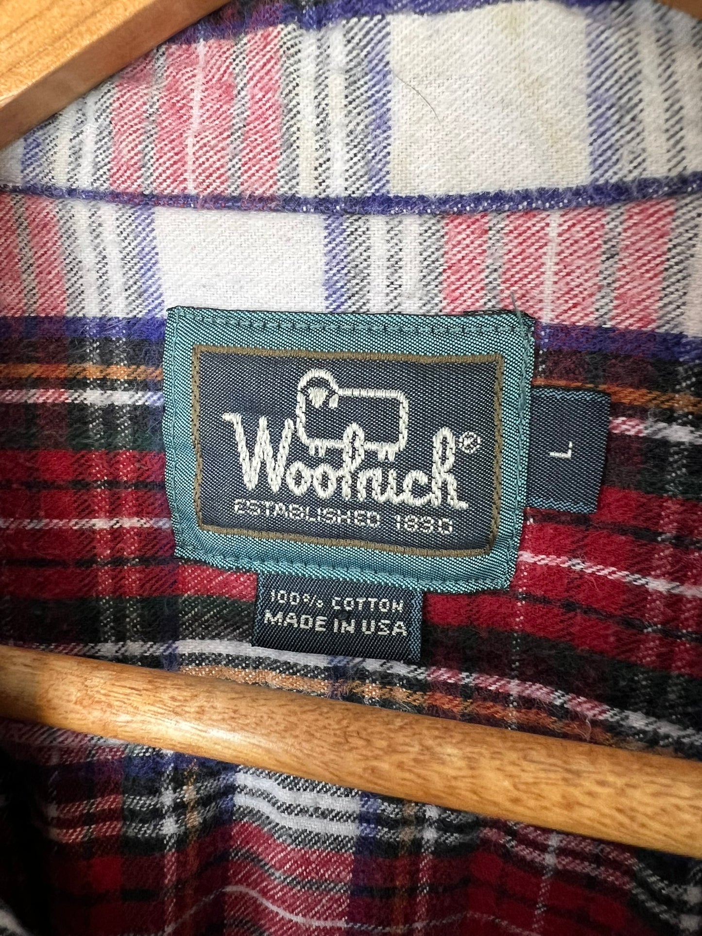 Woolrich Plaid Flannel Shirt - L