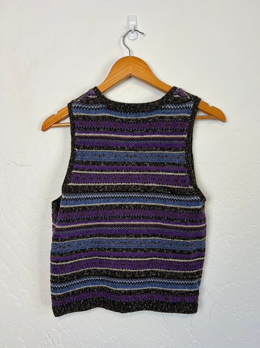 Sigrid Olsen Sport Fair Isle Sweater Vest - S