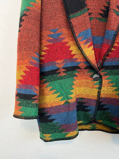 Eagle River Traders Southwestern Blanket Jacket - M