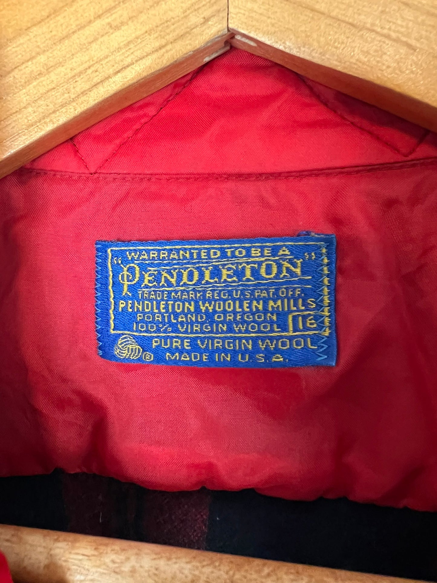Pendleton Board Shirt Wool Flannel - 16 (L)