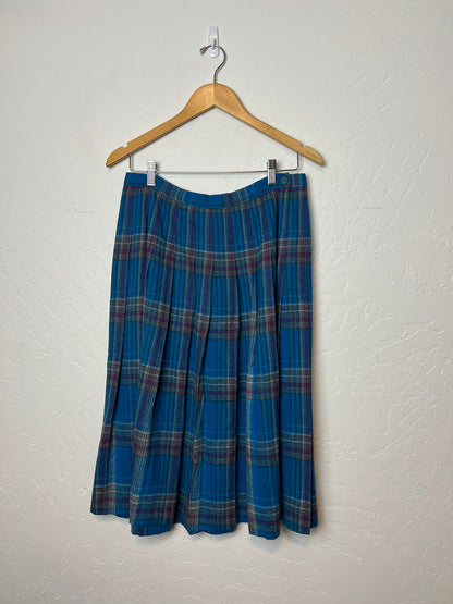 Pendleton Plaid Pleated Wool Skirt - 6P