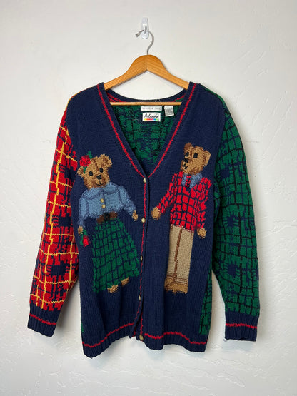 Arlando Hand-Knit Teddy Bear Cardigan - XL