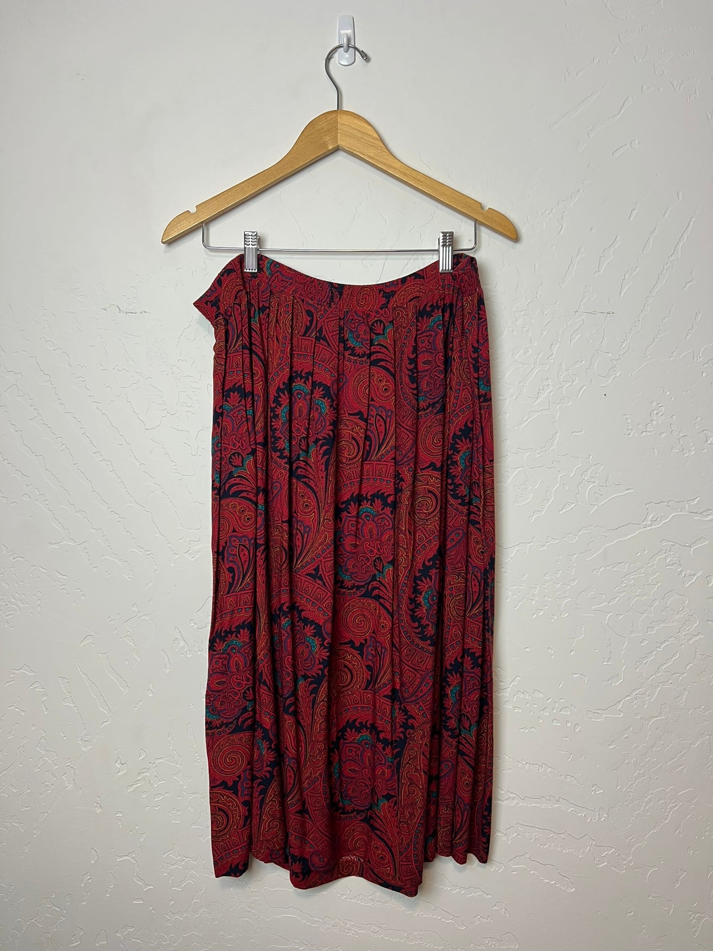 Alfred Dunner Paisley Rayon Skirt - L