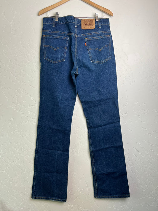 Levi's 517 Orange Tab Bootcut Jeans - 33x34