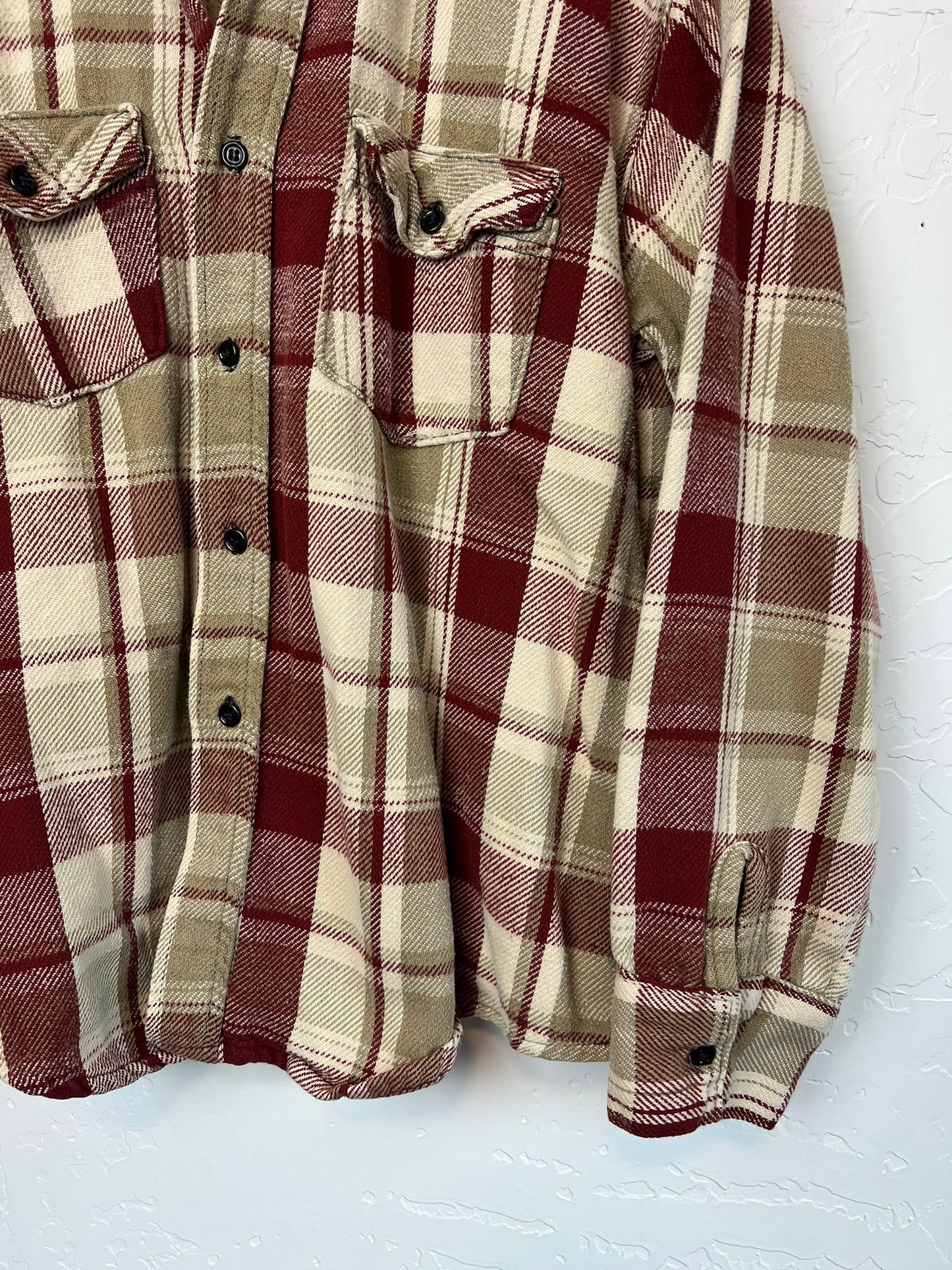 Frostproof Flannel Burgundy Plaid - XL