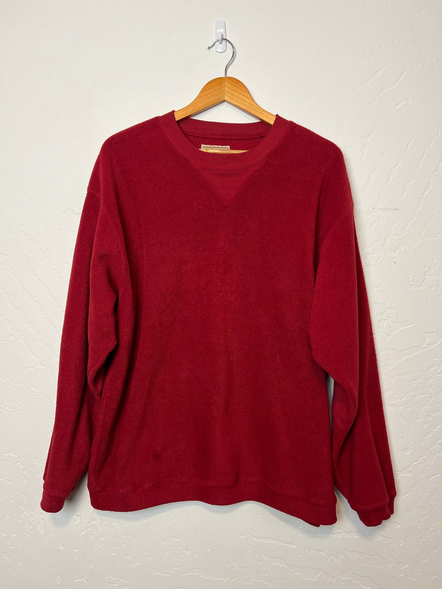 Woolrich Burgundy Red Fleece Sweater - Men's Size L